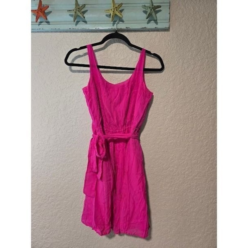 Broadway & Broome Fushia Silk Dress
